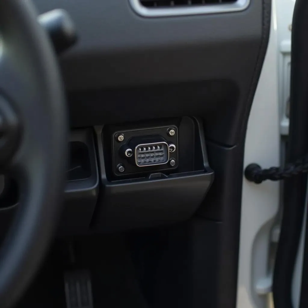 Emplacement de la prise OBD sur une Citroën C-Crosser