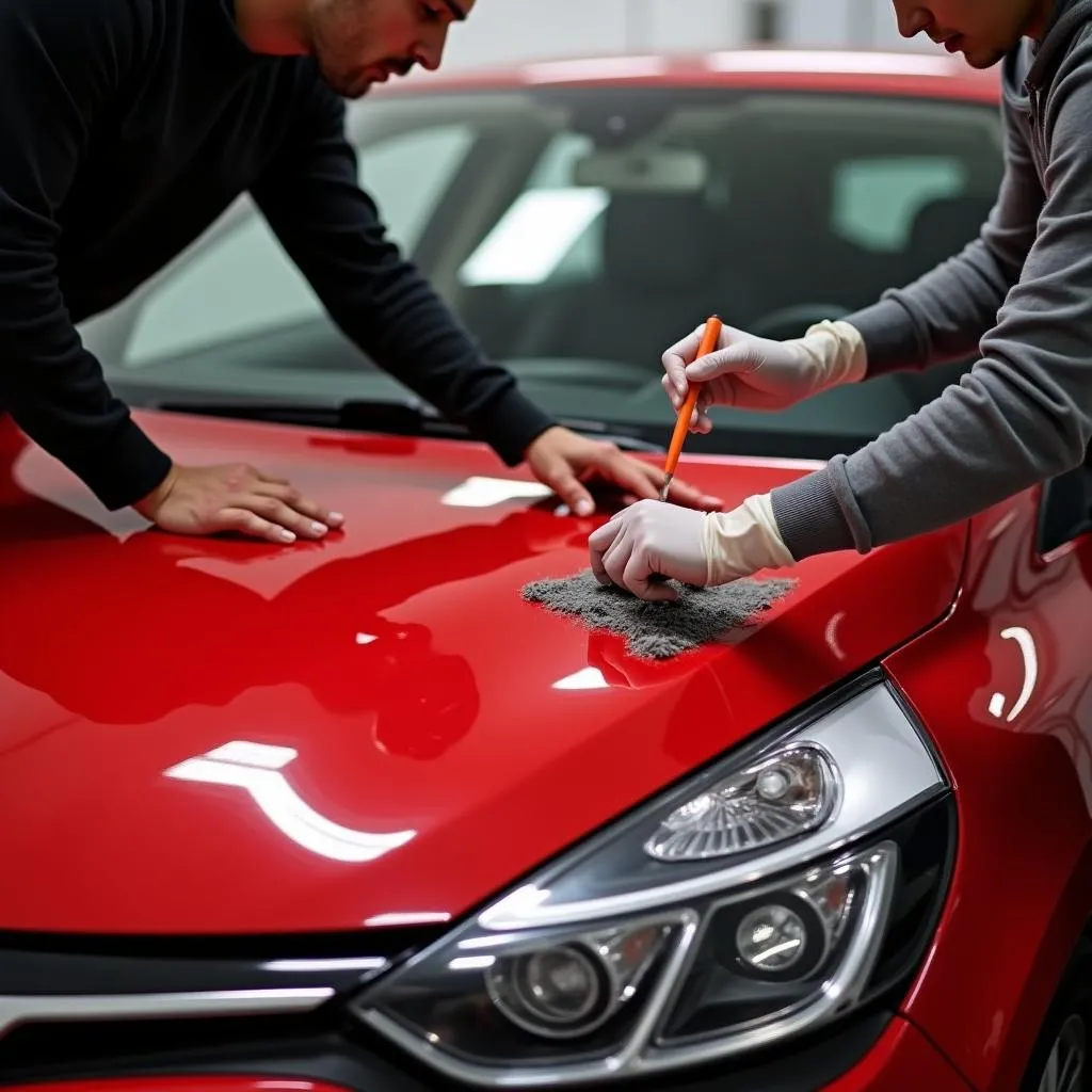 Application de covering sur une Renault Clio à Paris