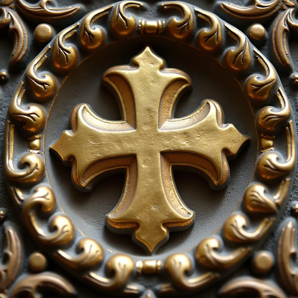 Croix de Malte sur l'autel de l'église Saint-Sulpice à Paris