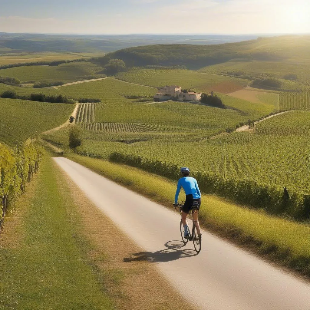 Cycling in the French countryside