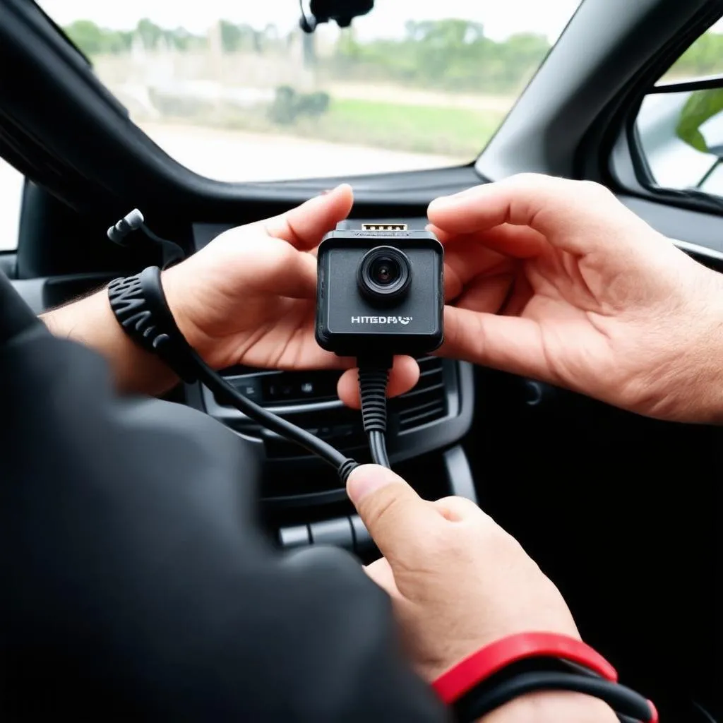 installation du câble OBD pour caméra embarquée