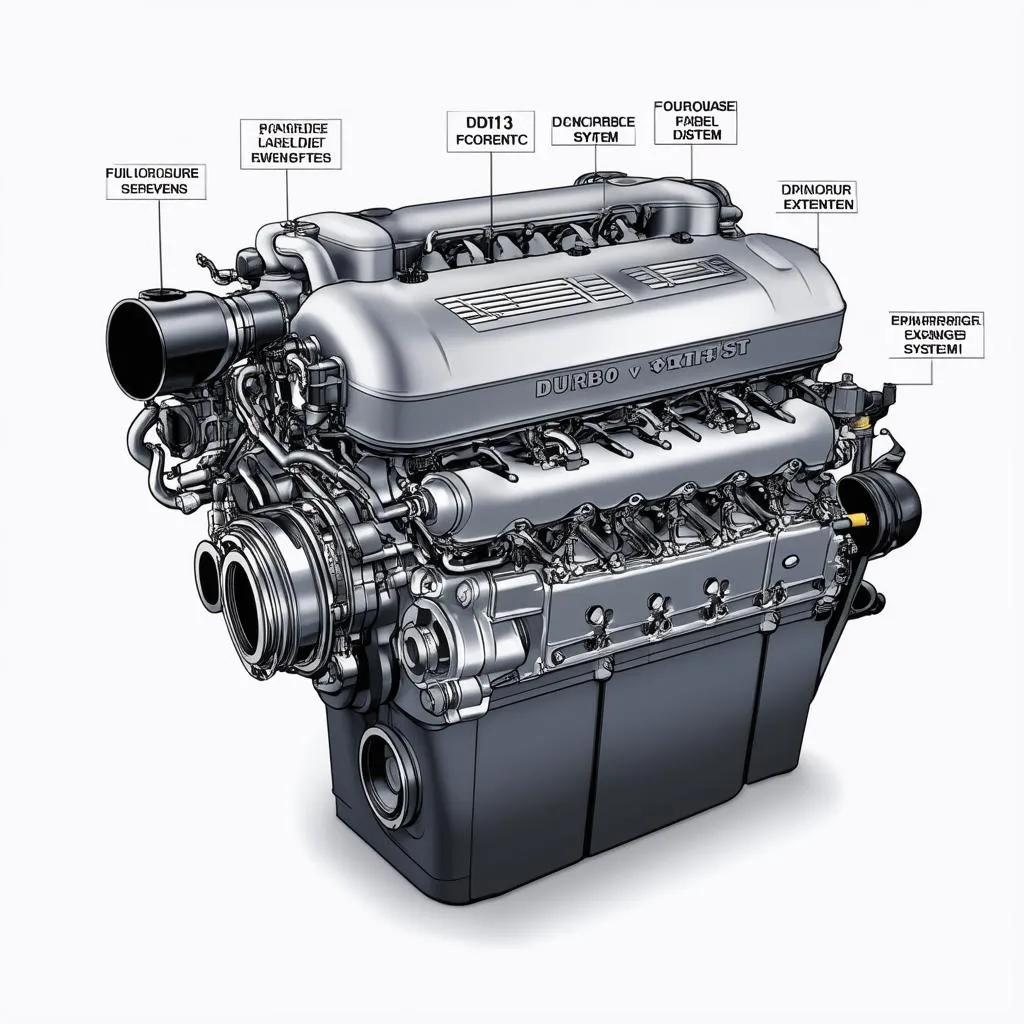 Composants du Moteur DD13