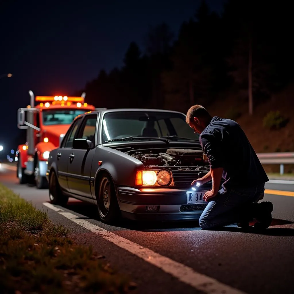 Dépannage automobile d'urgence la nuit