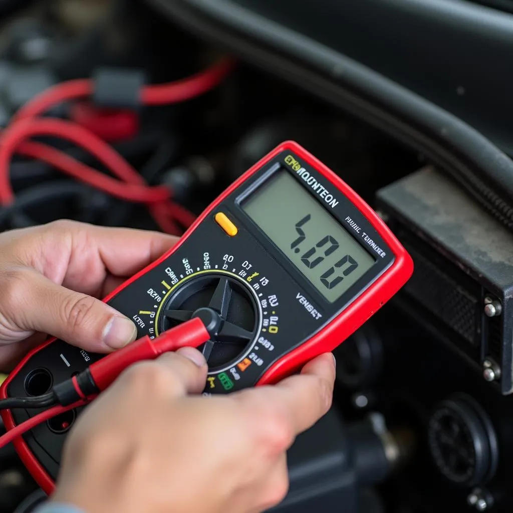 Diagnostic des broches d'un connecteur OBD avec un multimètre