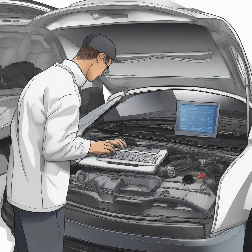 Diagnostic électronique d'une voiture française