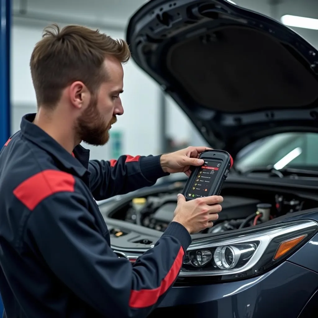 Diagnostic d'une voiture avec un scanner Autel