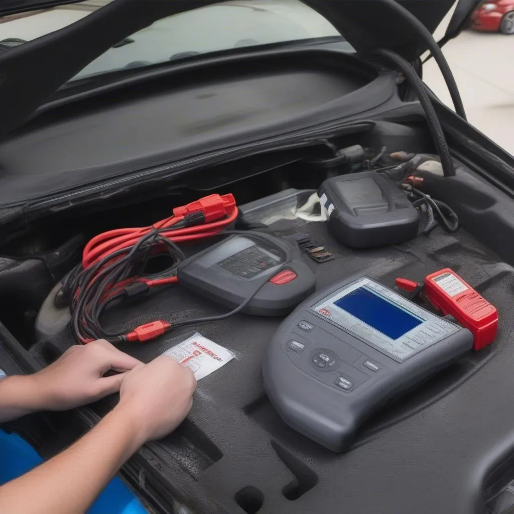 Le scanner de concessionnaire Autel permet de lire les codes d'erreur stockés dans les ECU du véhicule