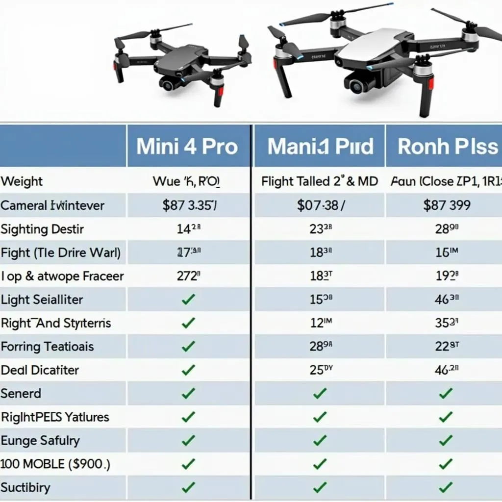 Comparaison DJI Mini 4 Pro et Autel Nano Plus