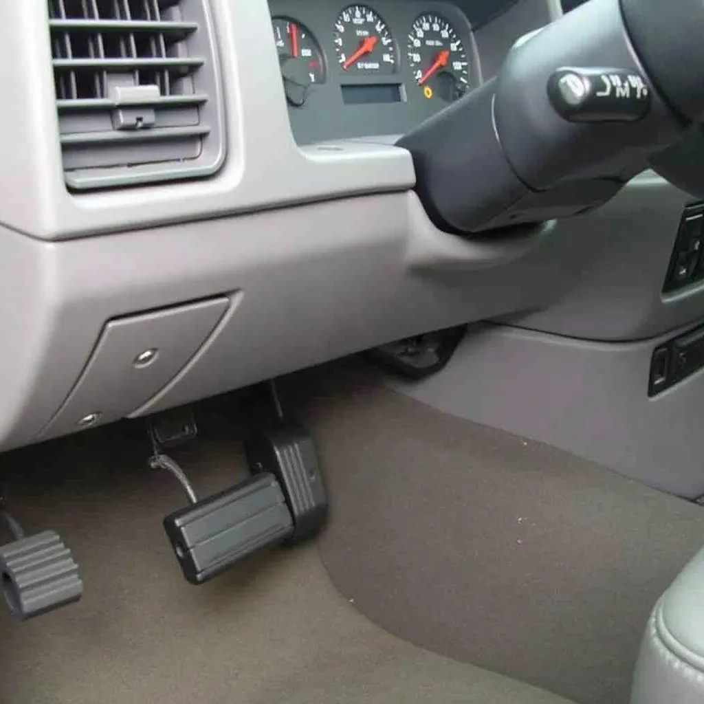 Emplacement du port OBD sur un Dodge Ram 1500 de 1995