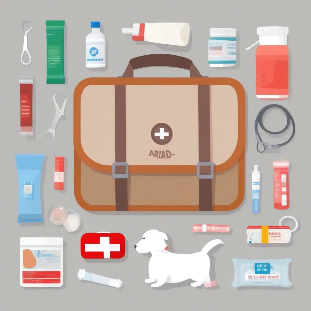 Trousse de premiers soins pour chien