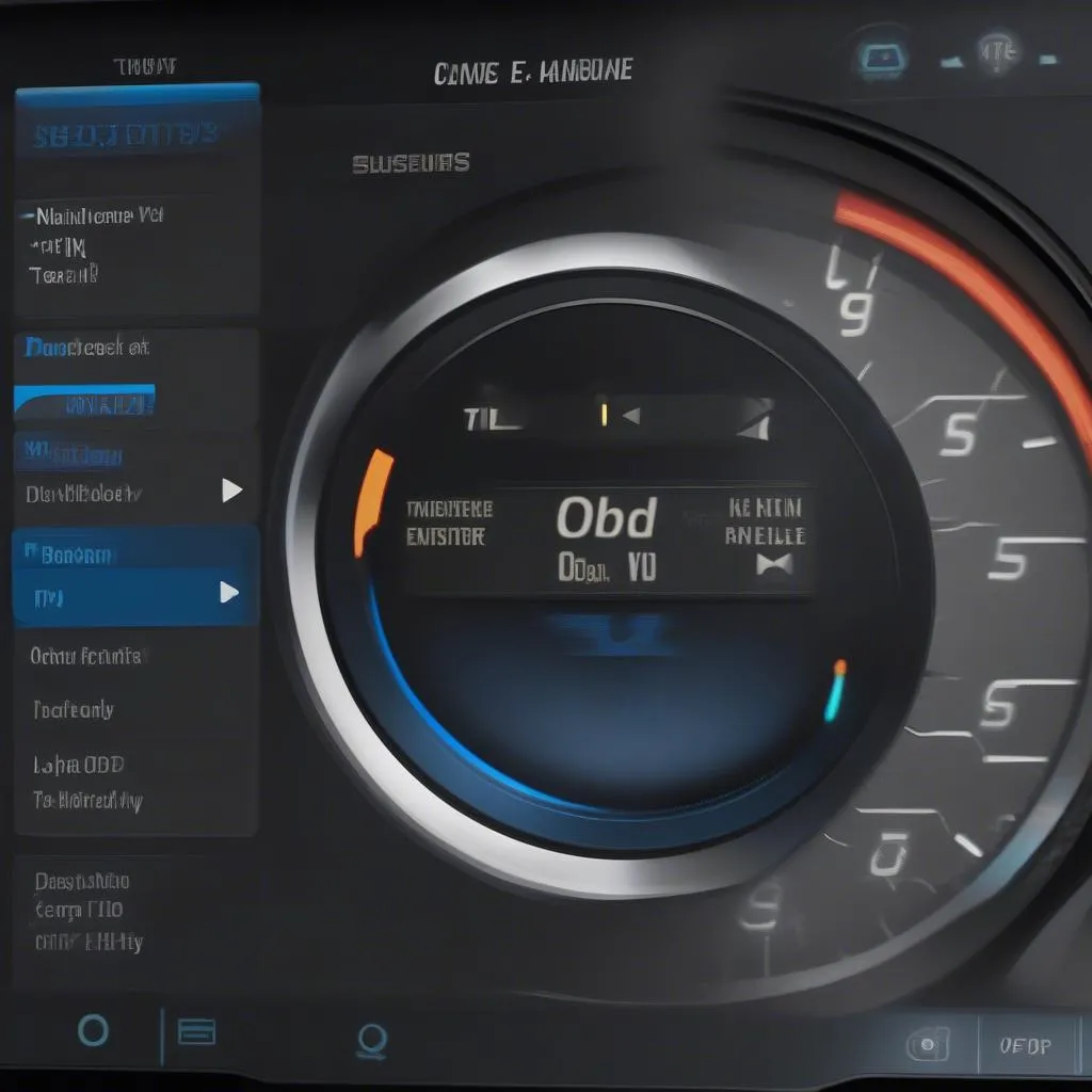 Interface du logiciel de &quot;Tune OBD&quot; pour BMW E90