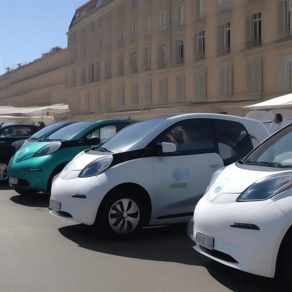 Voitures électriques au salon de Marseille