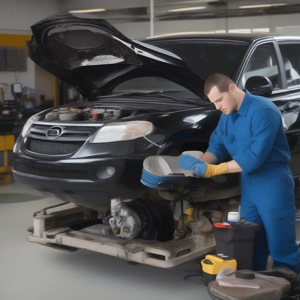 Entretien régulier de voiture