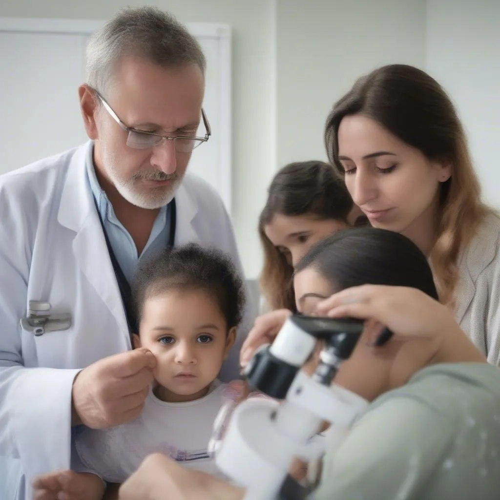 Visite chez l'ophtalmologiste