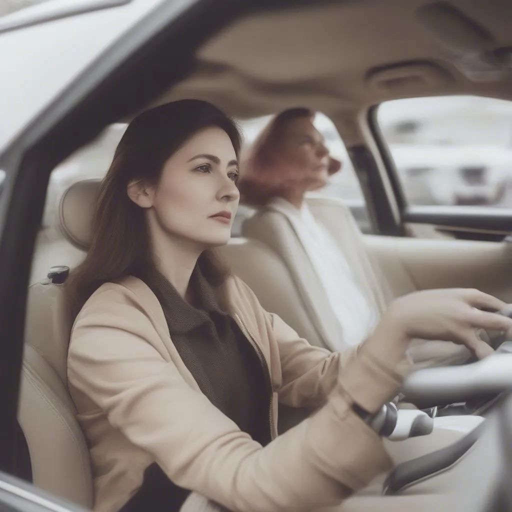 Femme au volant