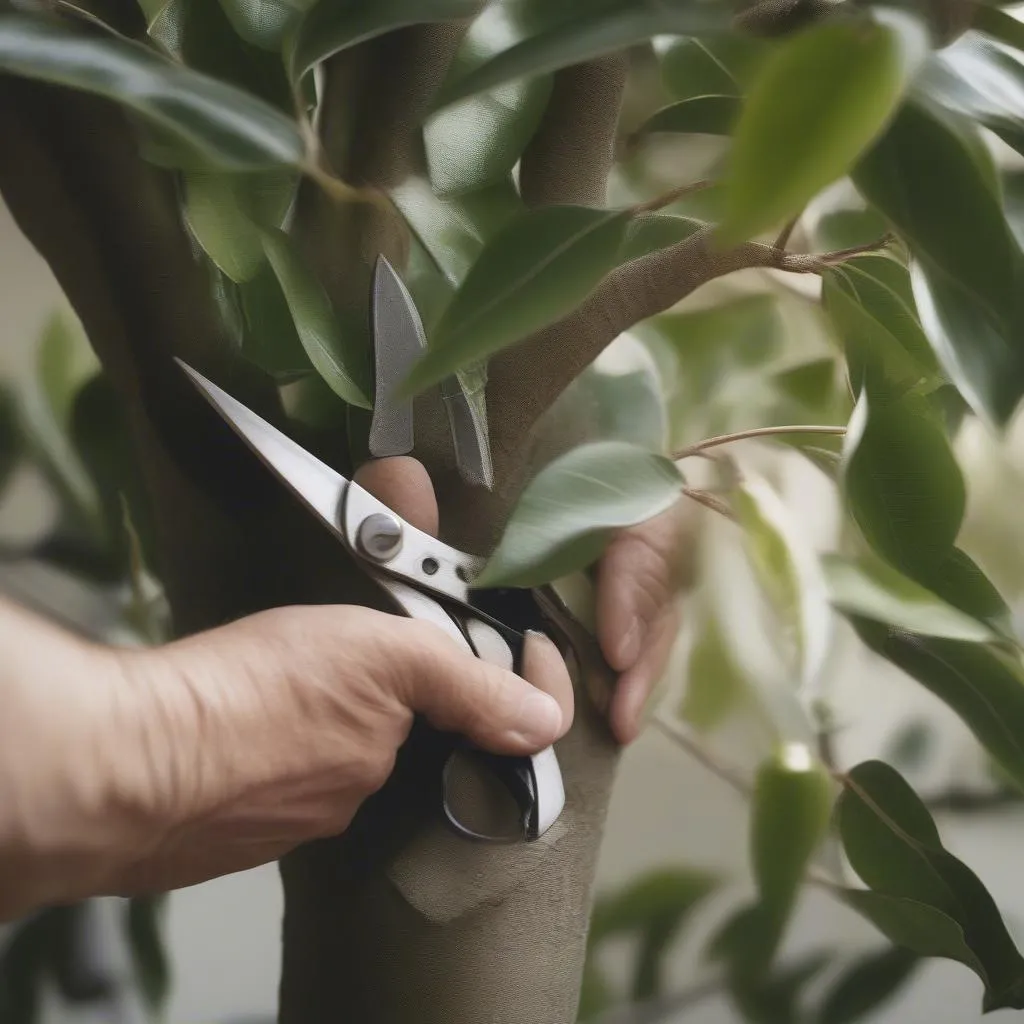 Tỉa cành cây Ficus