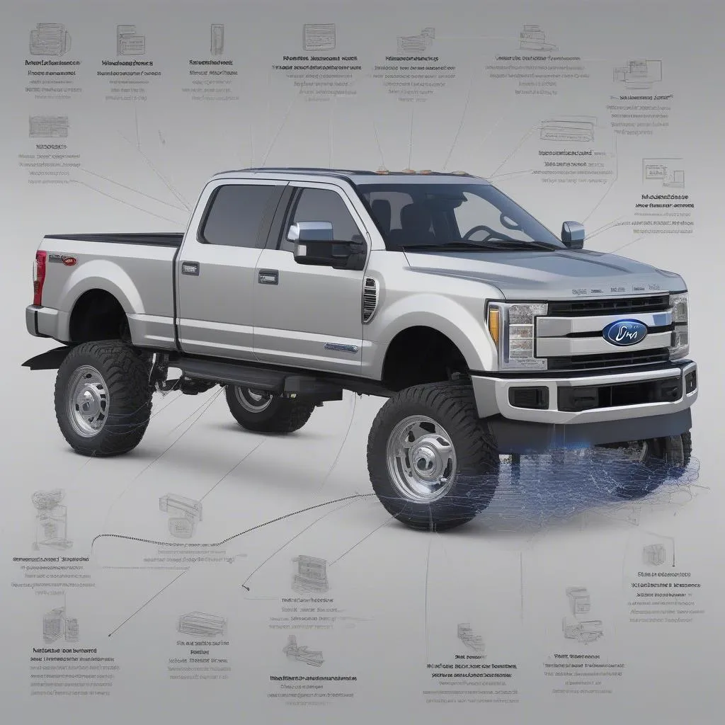 Le système électrique d'un Ford F350