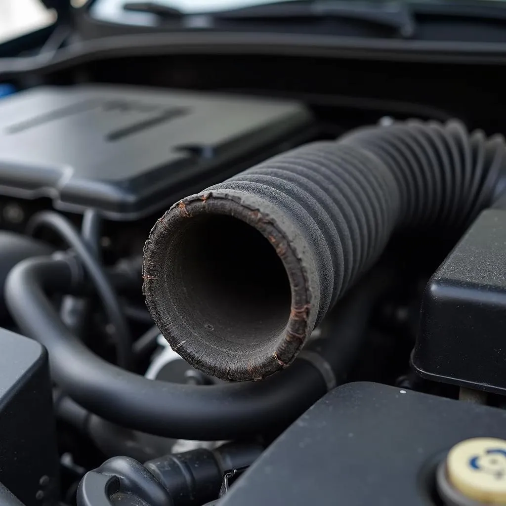 Fuite du système d'admission d'air sur une Ford