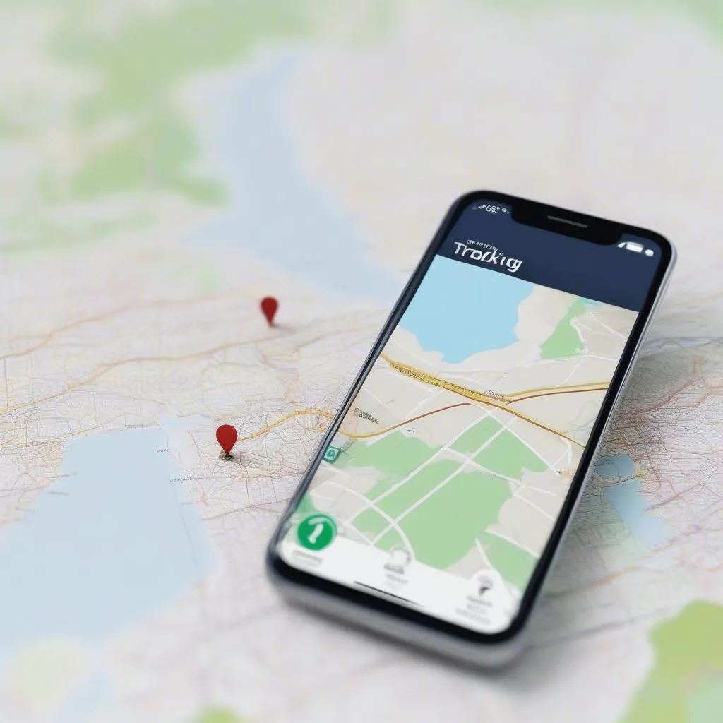 GPS tracker app interface