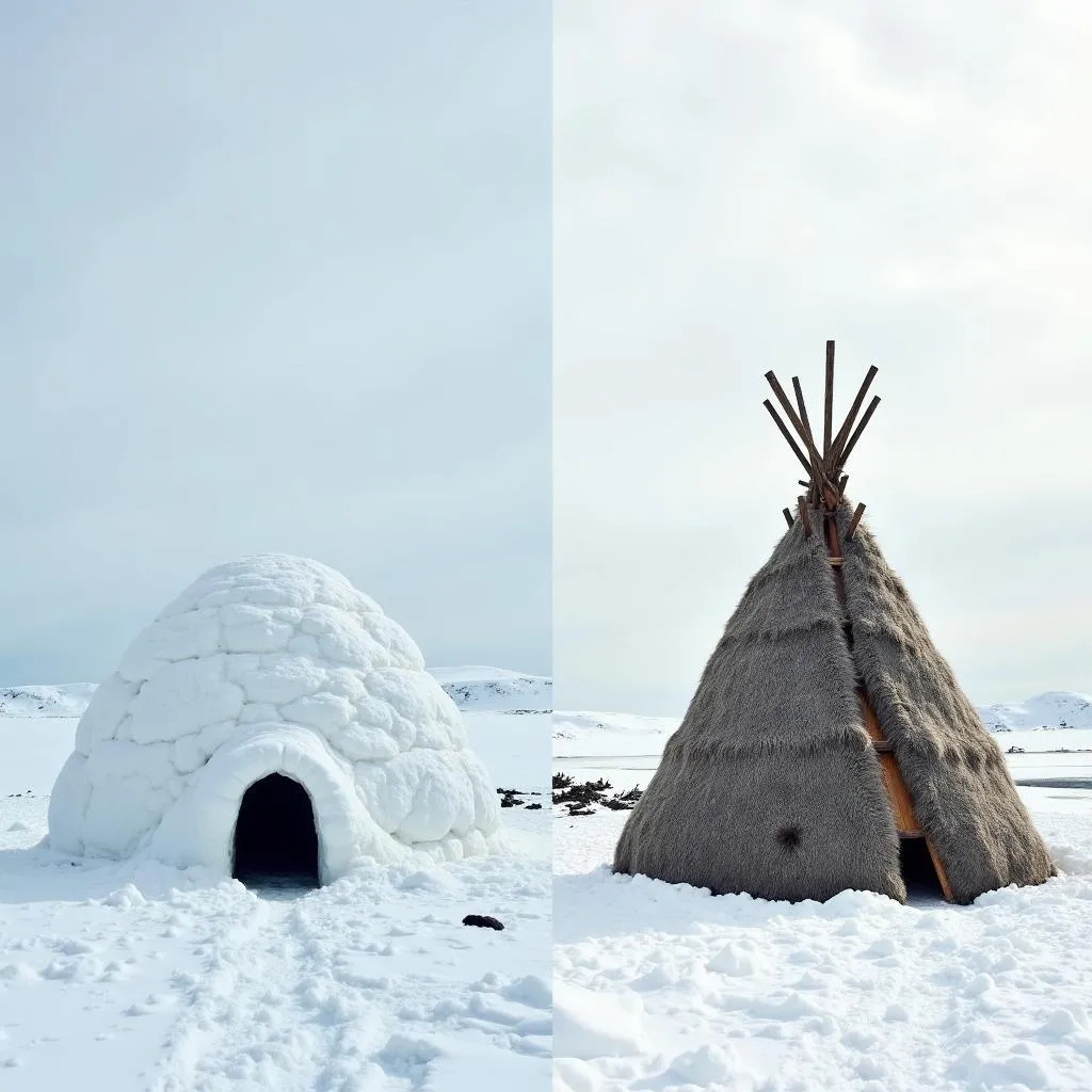 Habitation traditionnelle inuit