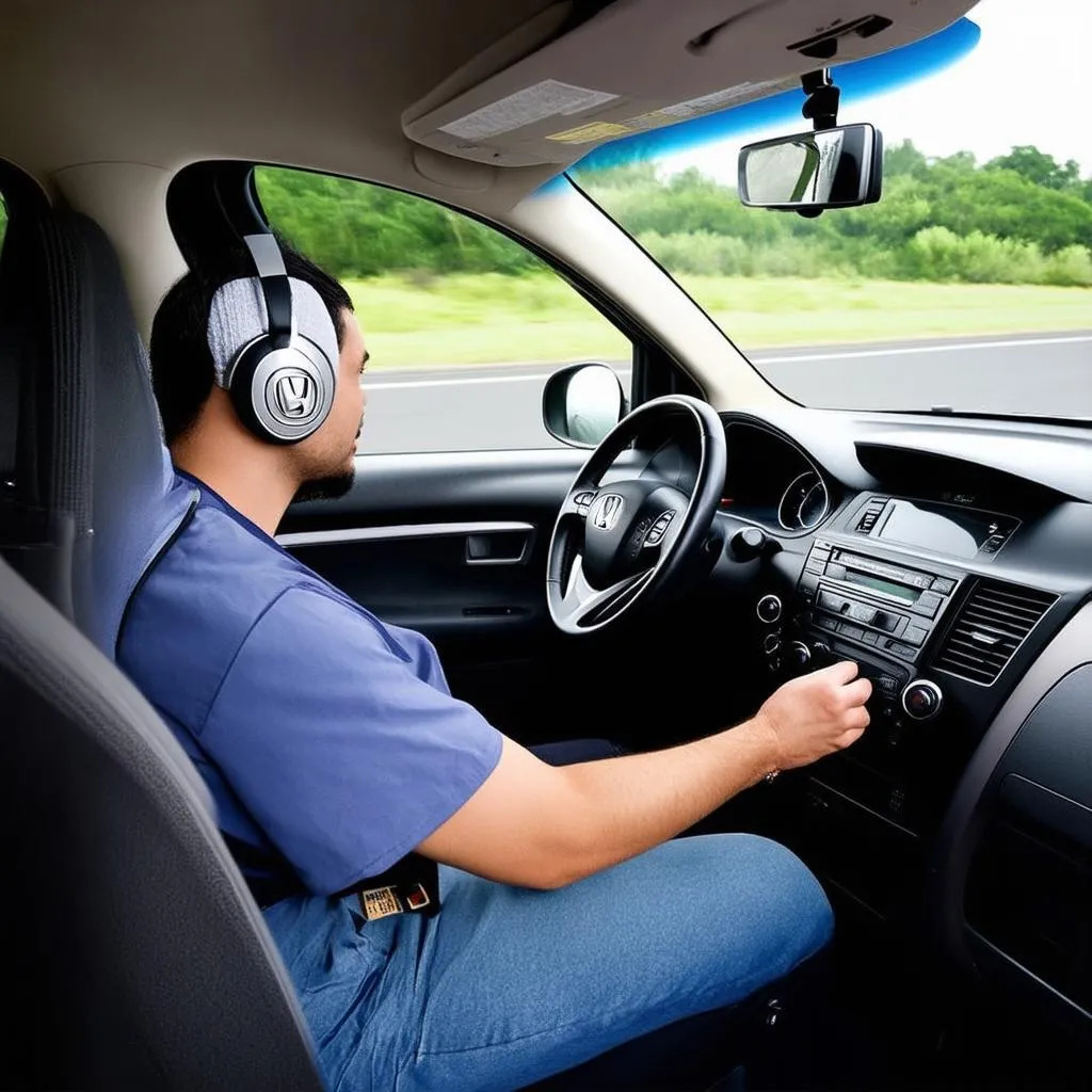 Écouter de la musique dans un Honda CRV 2007