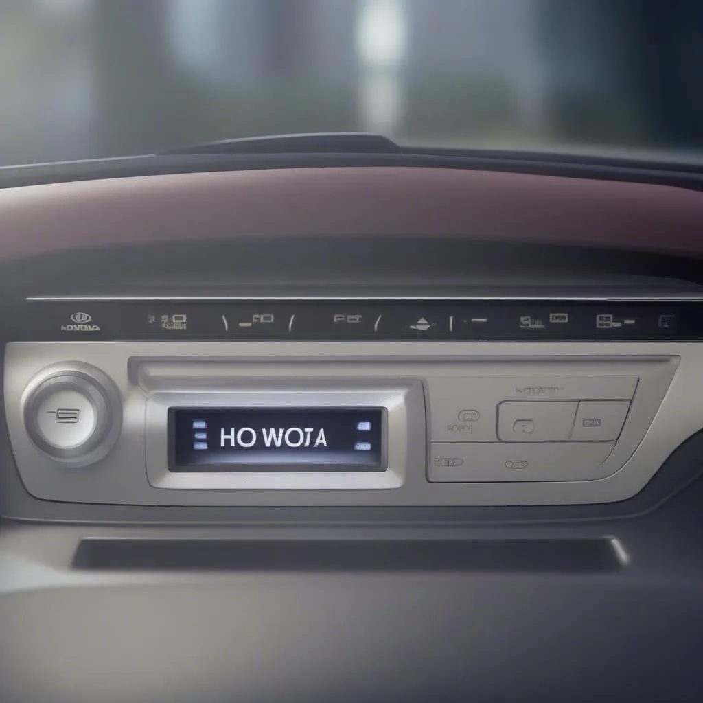 Honda radio code