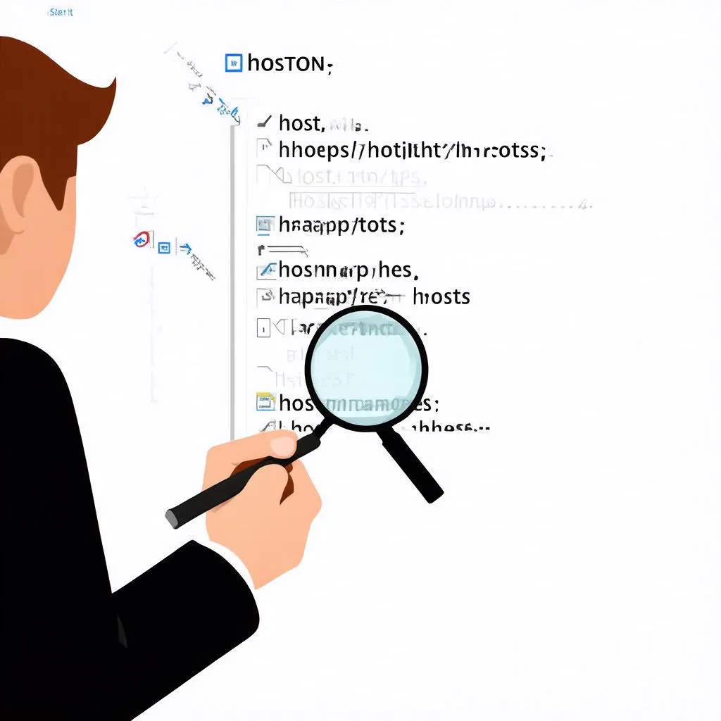 modification fichier hosts