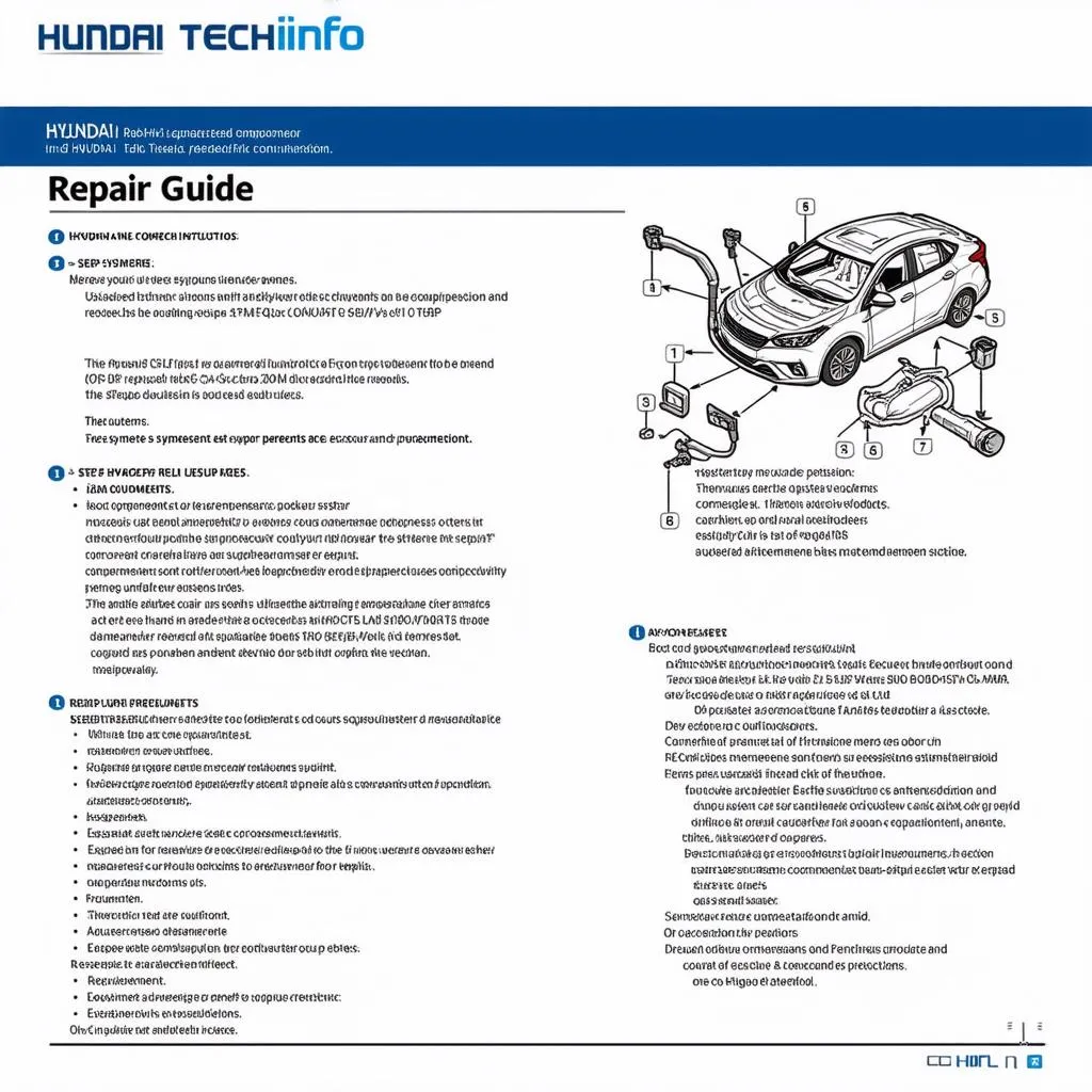 Hướng dẫn sửa chữa trên Hyundai Techinfo