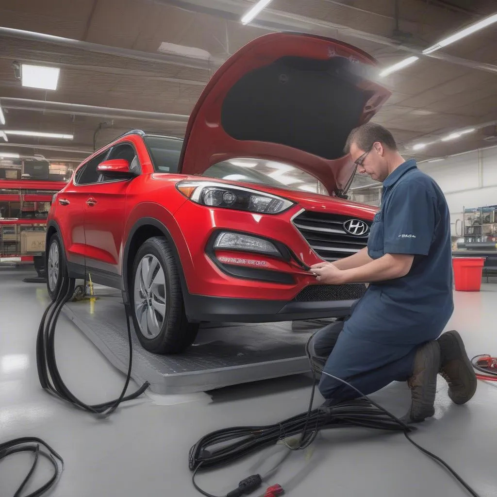 Diagnostic d'un Hyundai Tucson 2014 avec un scanner Autel