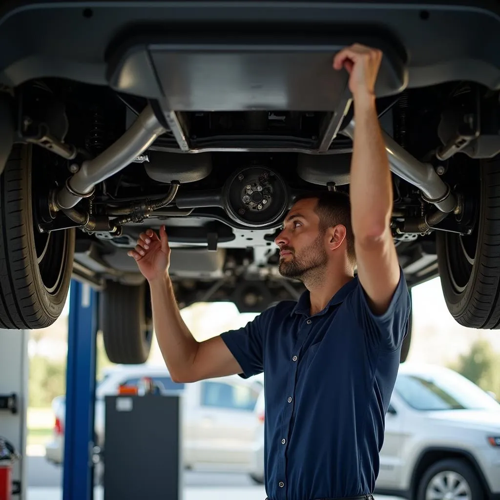 Inspection mécanique d'une Jeep Cherokee 2015