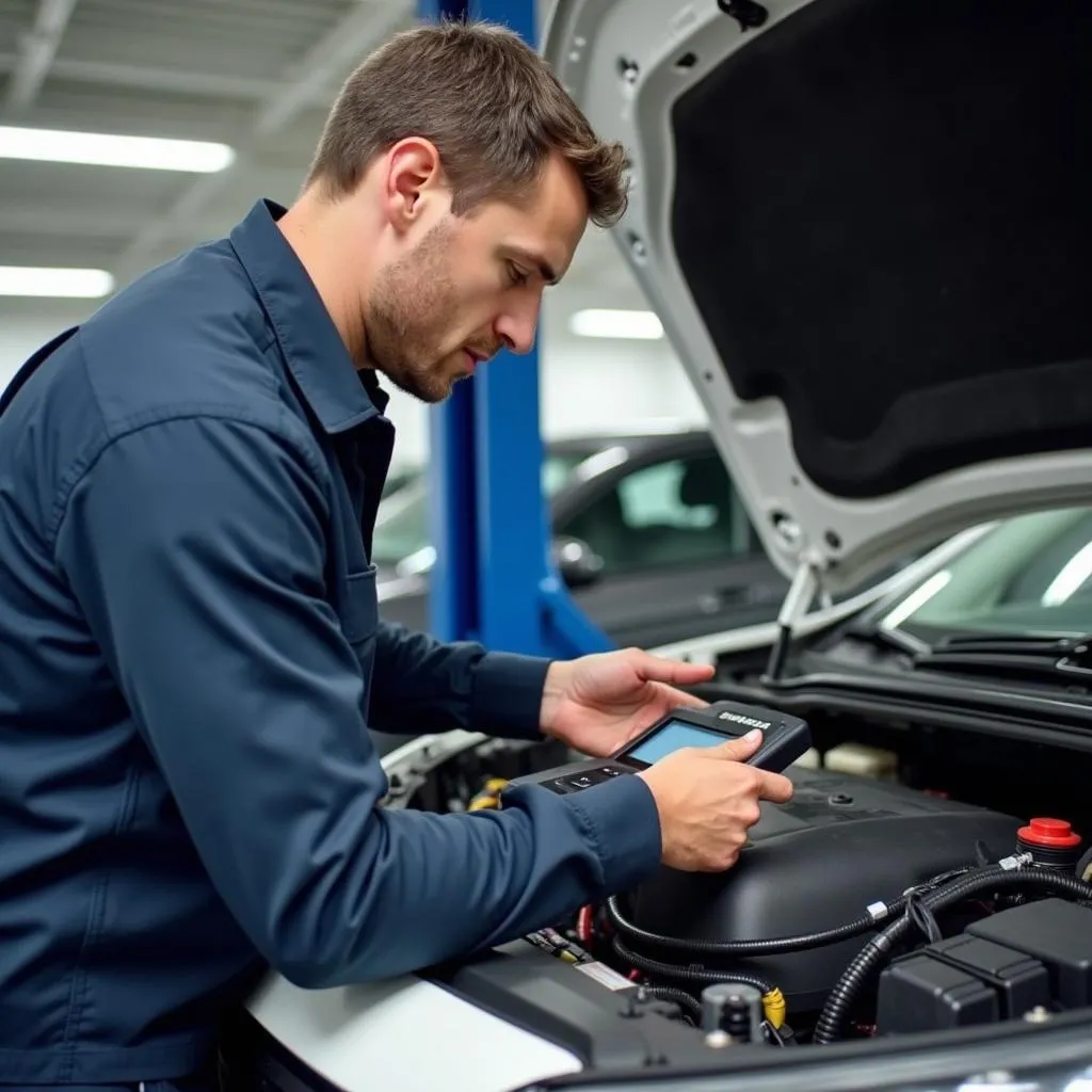 Inspection du système électrique d'une voiture CPO