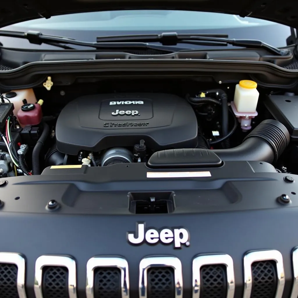 Compartiment moteur Jeep Cherokee 2015