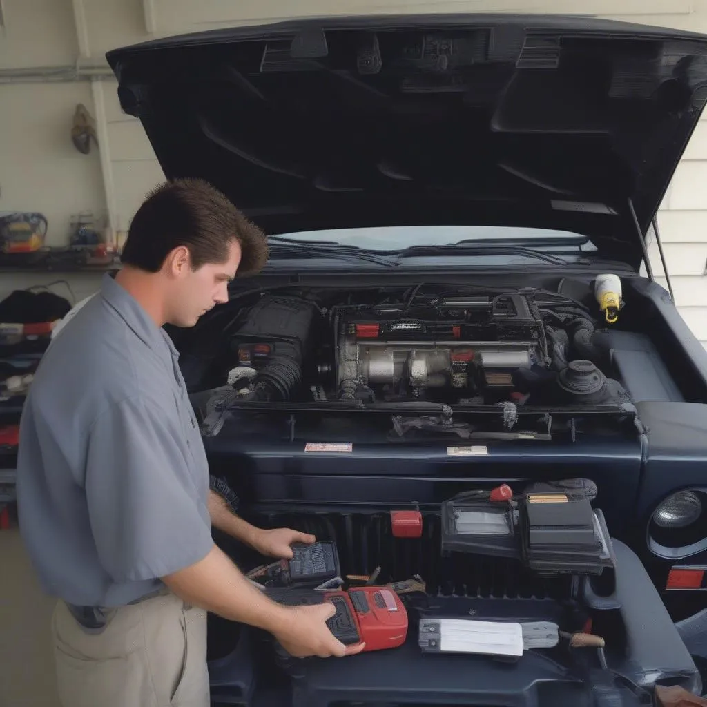 Réparation de Jeep Wrangler 1994