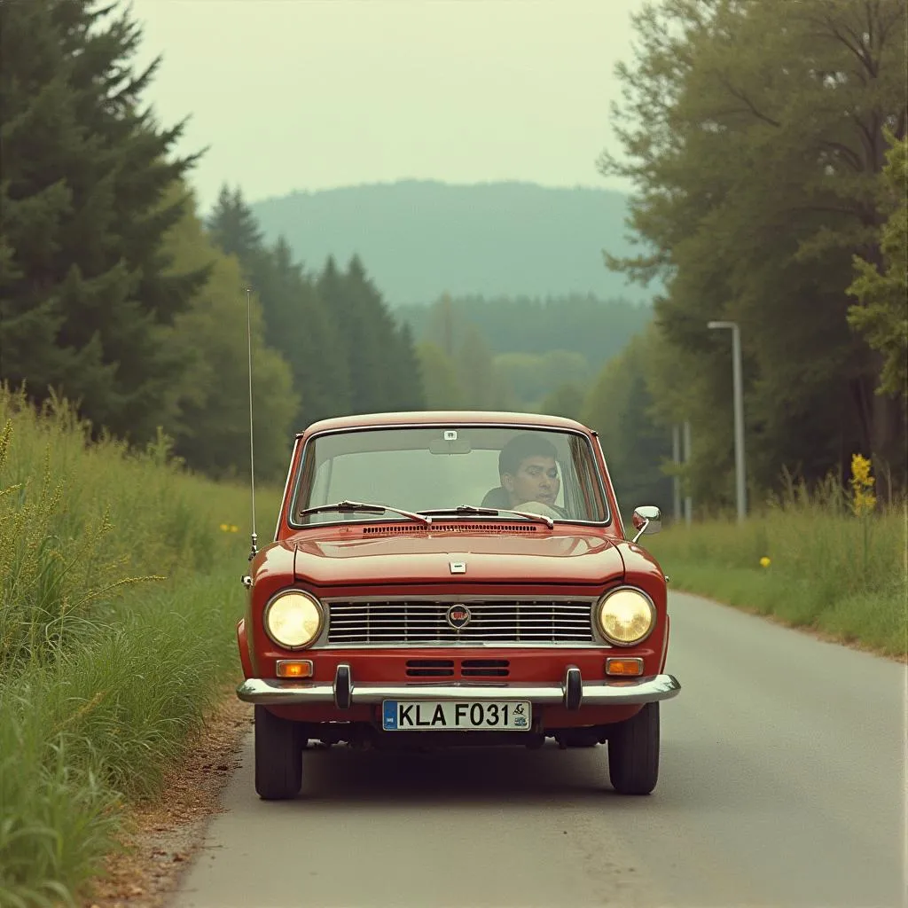 Lada 512 sur une route de campagne