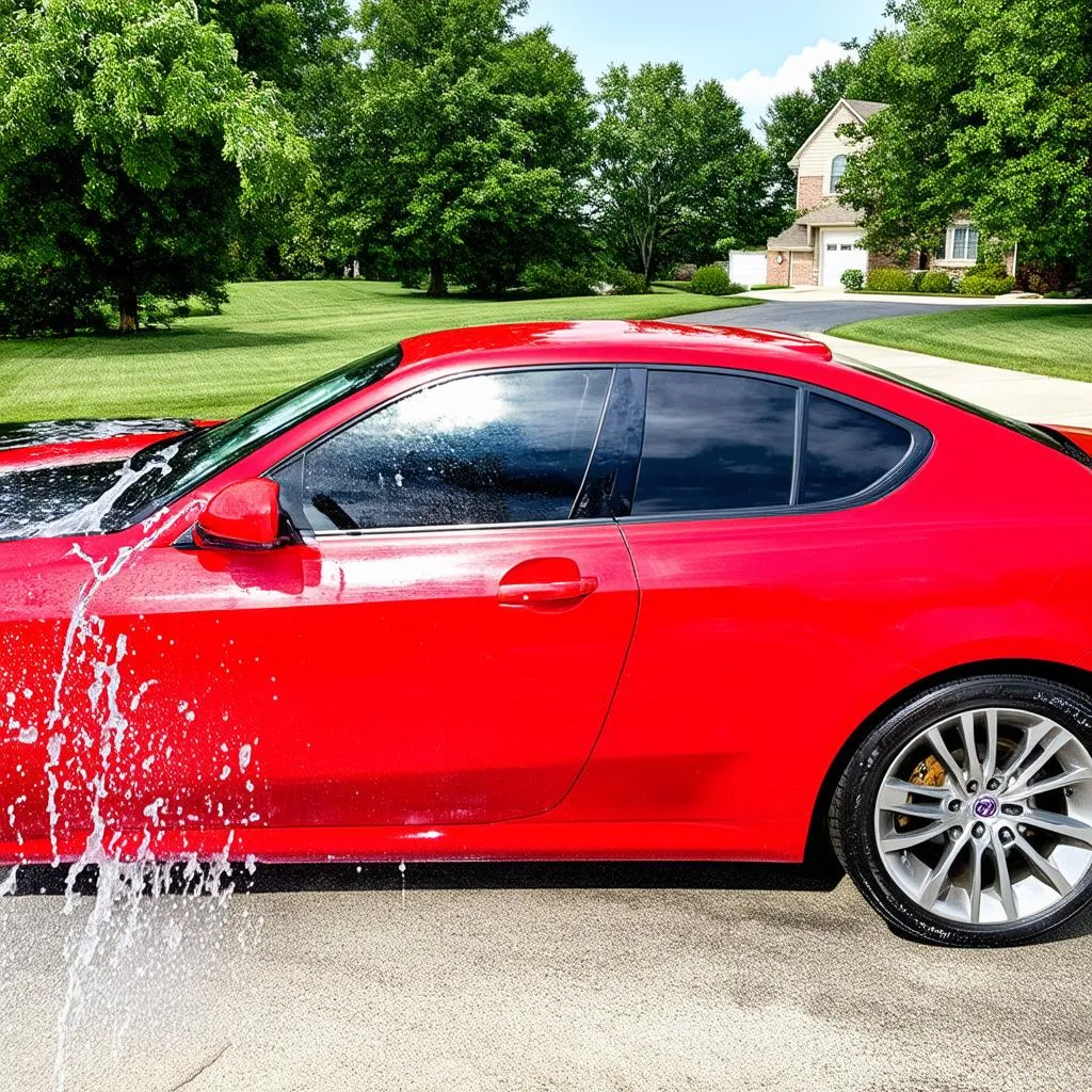 Lavage voiture eau déminéralisée