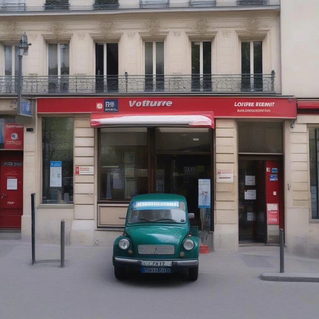 Trouver une voiture de location à Paris, France