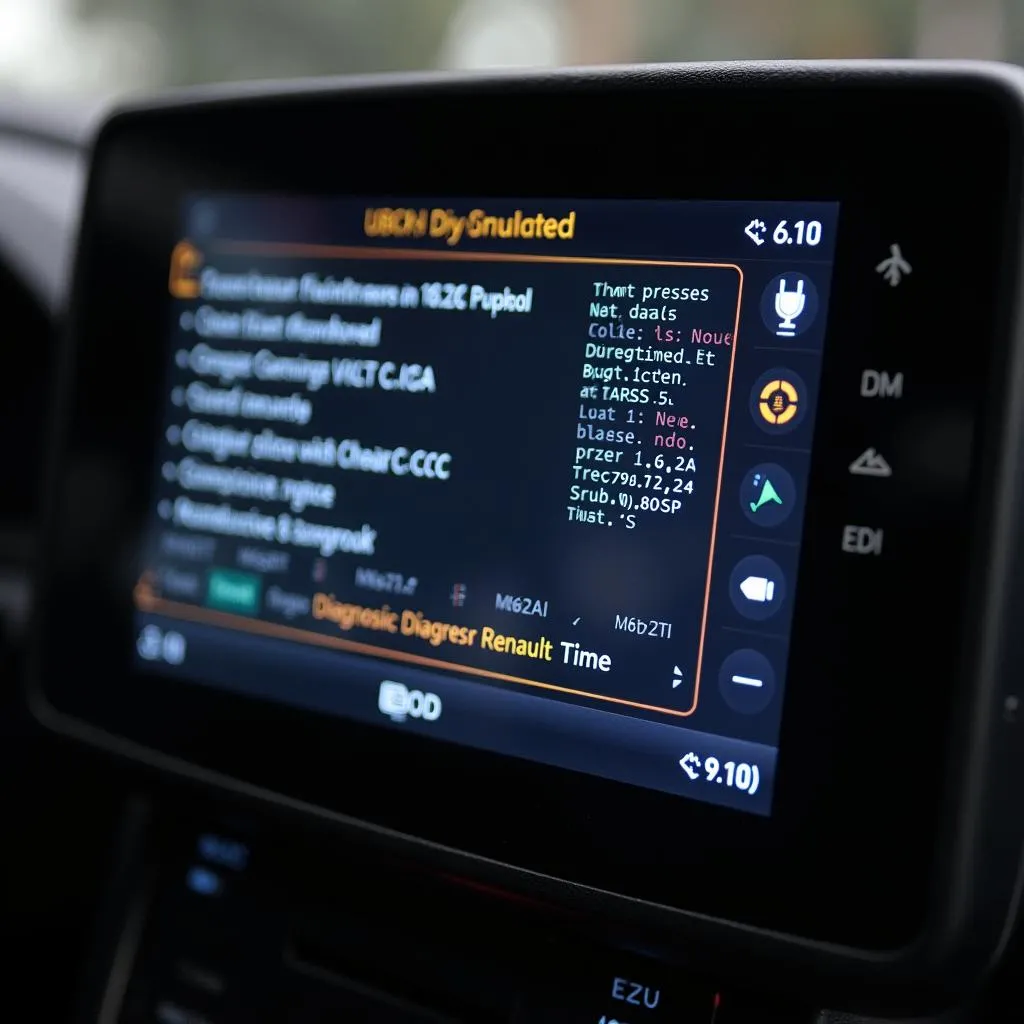 Logiciel de diagnostic EOBD OBD branché sur une Renault Clio