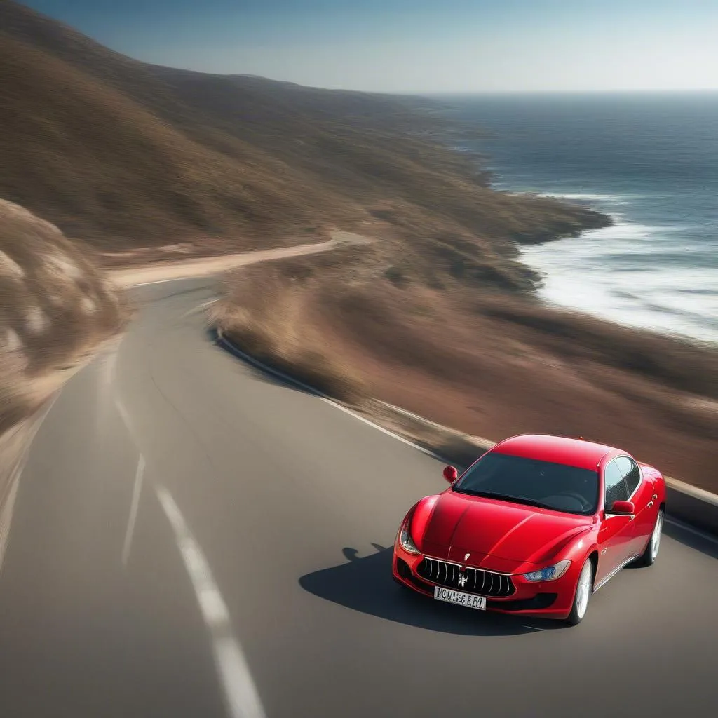 Maserati car on road