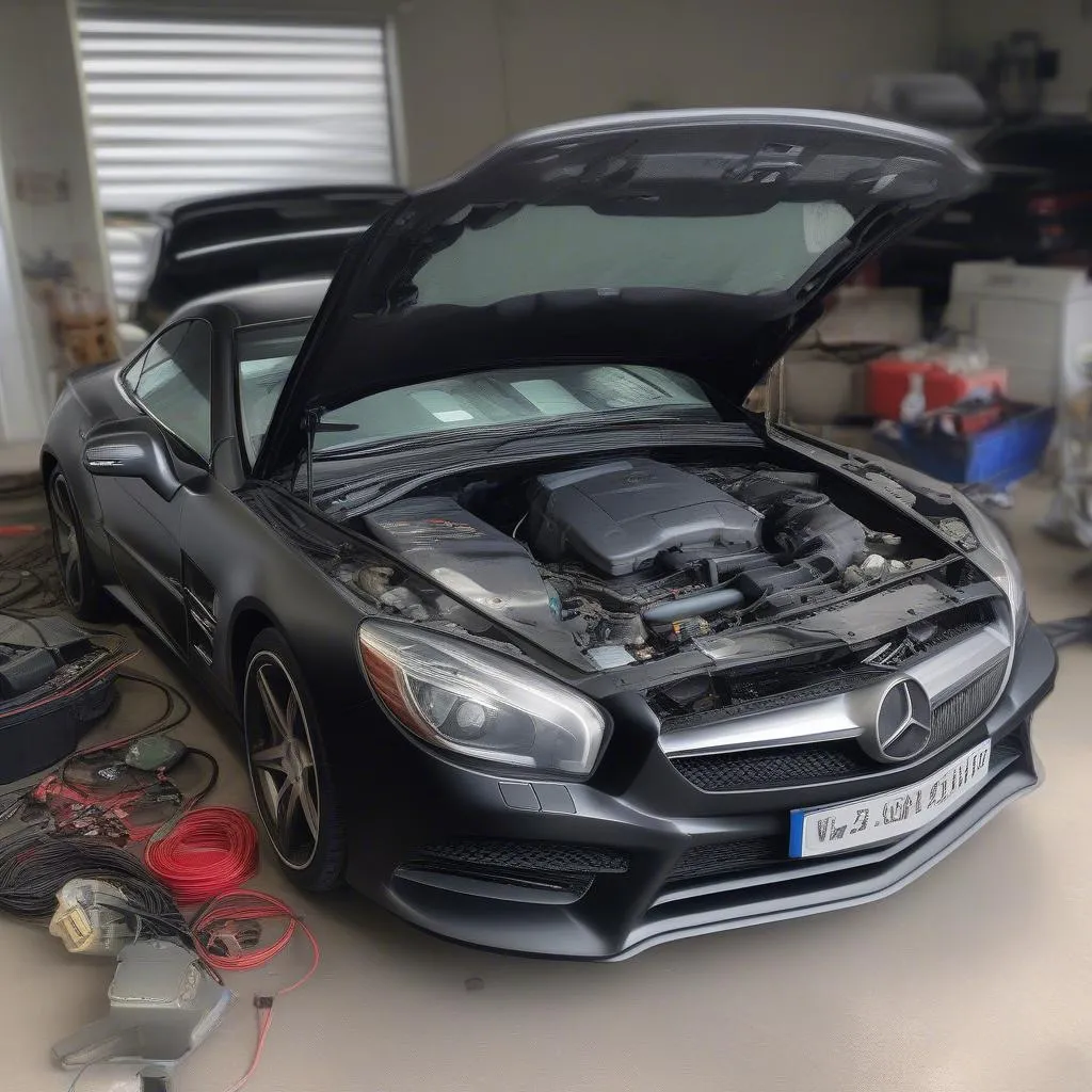 Mercedes SL500 2005 with OBD2 chip