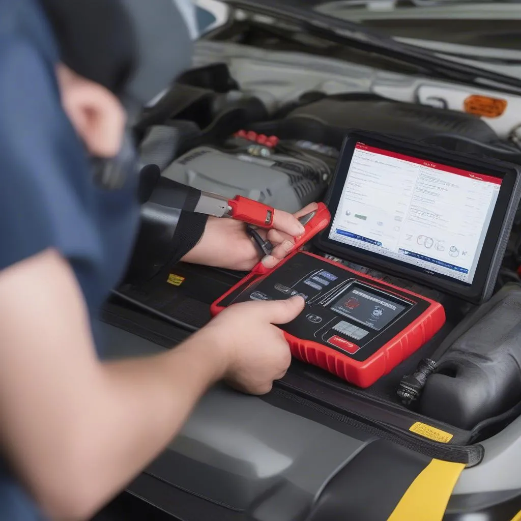 Diagnostic voiture avec micro Autel