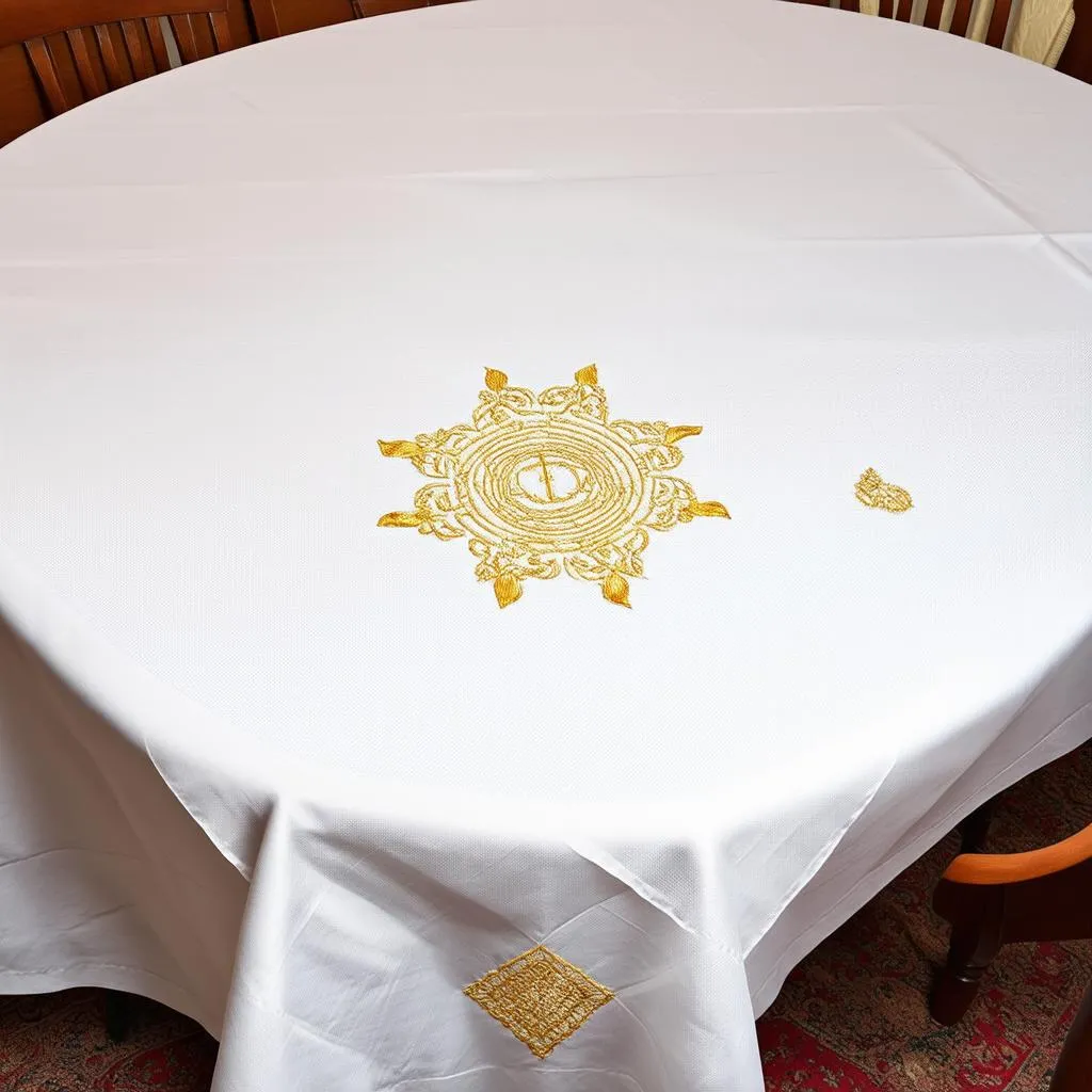 Nappe d'autel liturgique