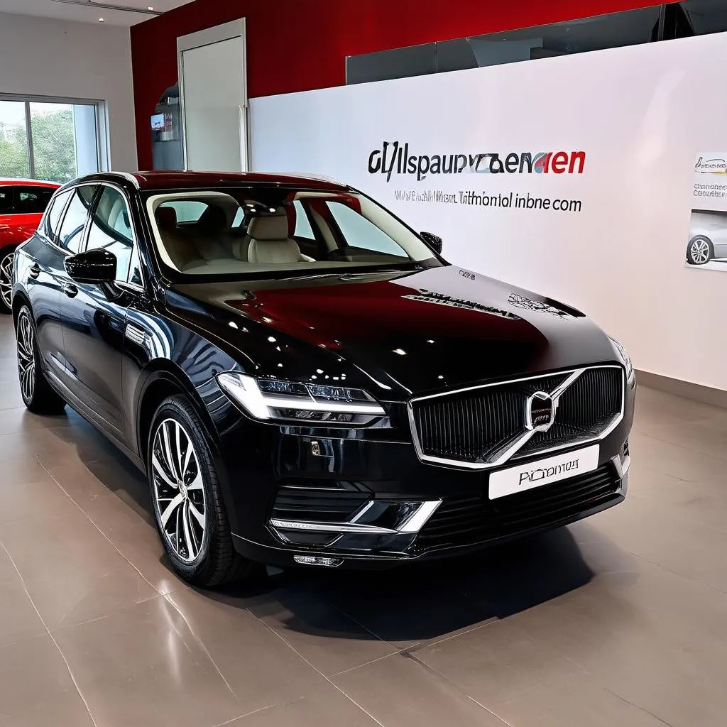 Nouvelle voiture dans une salle d'exposition