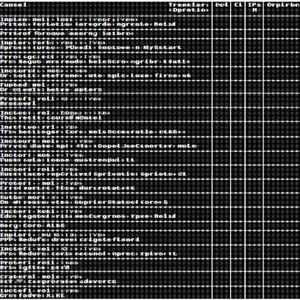 Codes d'erreur OBD1