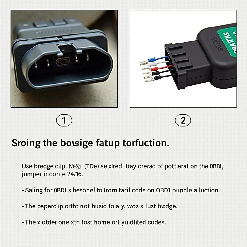 Utilisation d'un trombone pour vérifier les codes OBD1