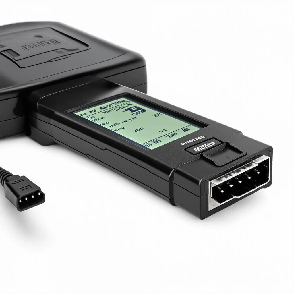 OBD2 Scanner Connected to Dodge Ram