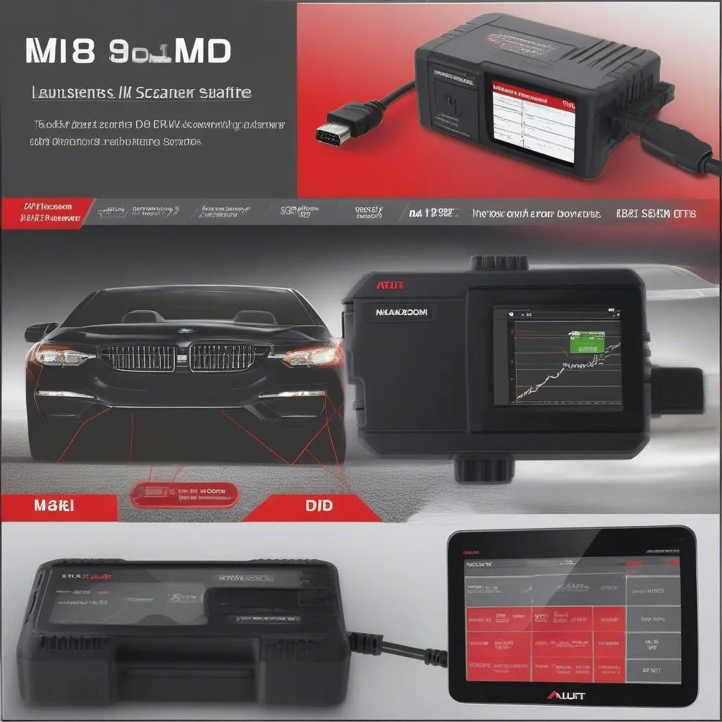 Outil de diagnostic OBD2 Autel MaxiCOM MK808 pour les voitures européennes