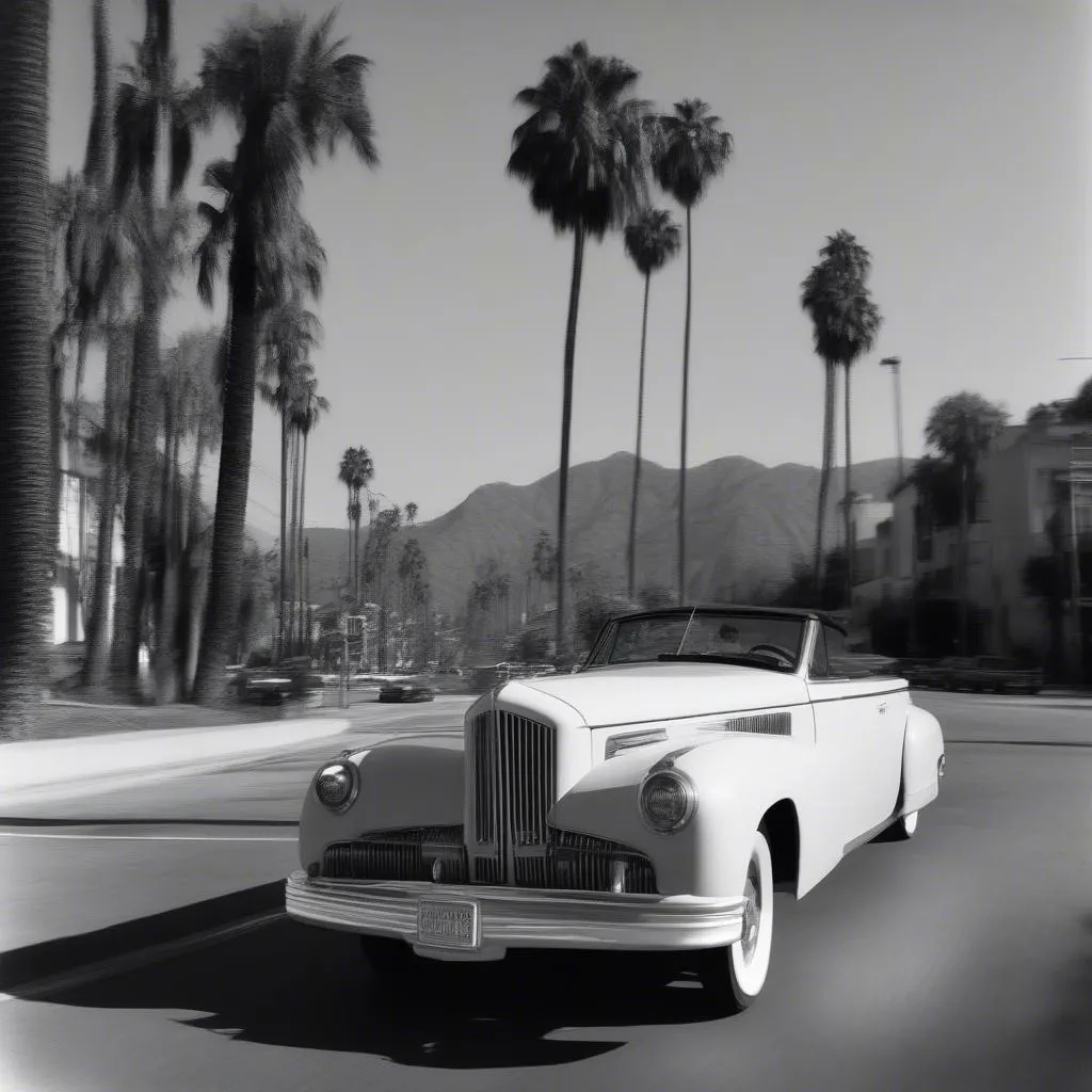 Packard car in Hollywood