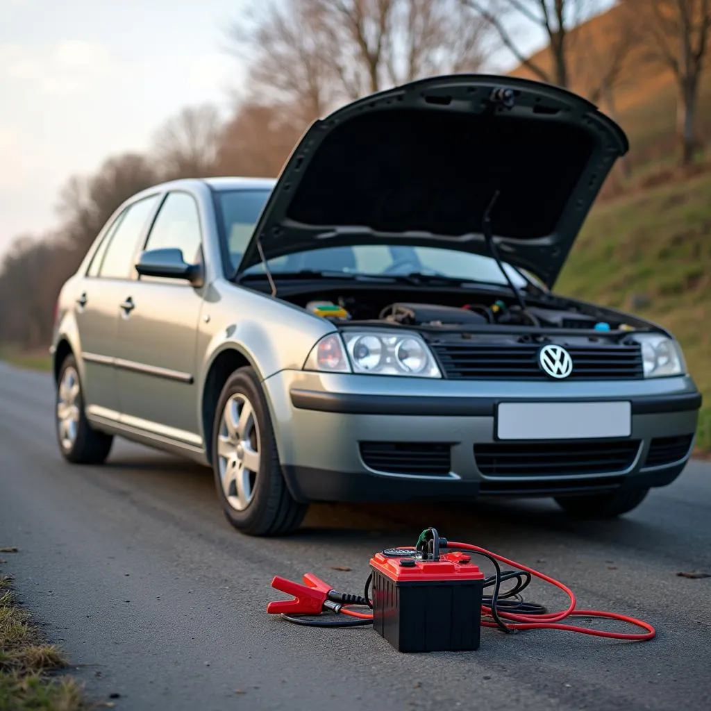 Panne Batterie Voiture Sur Route