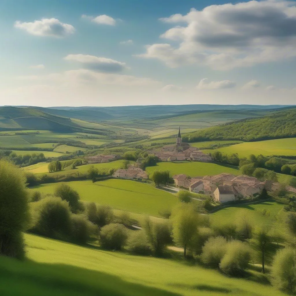 Paysage de la campagne française