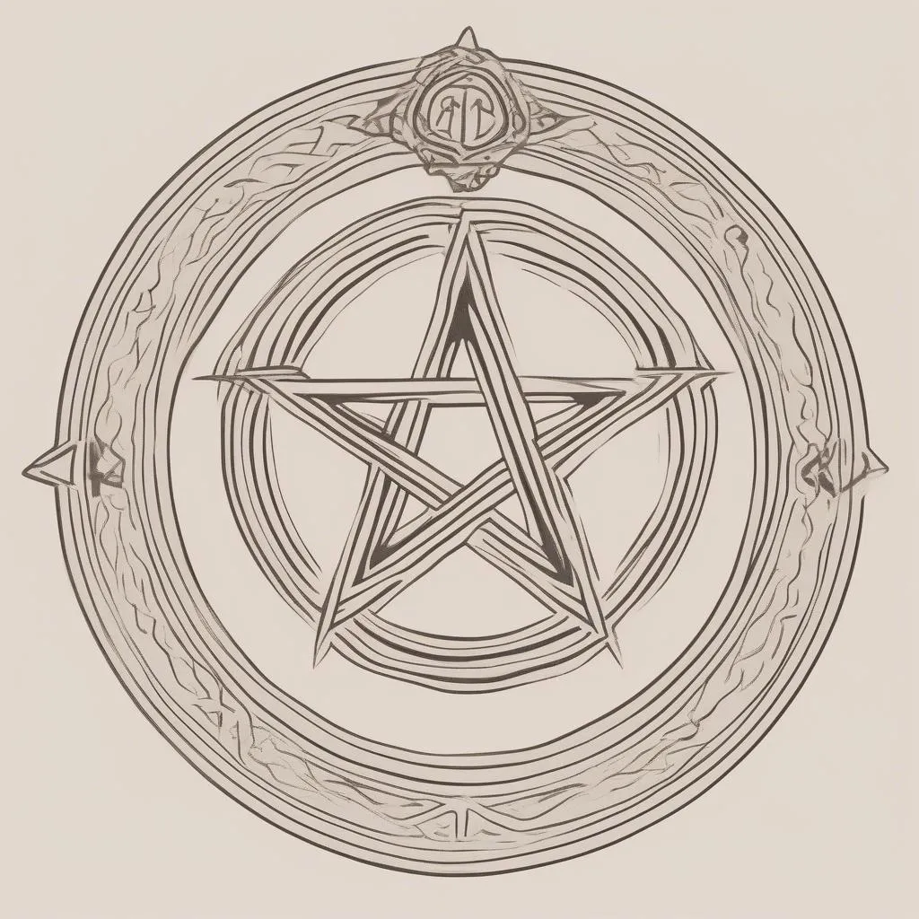 Pentacle d'autel grec